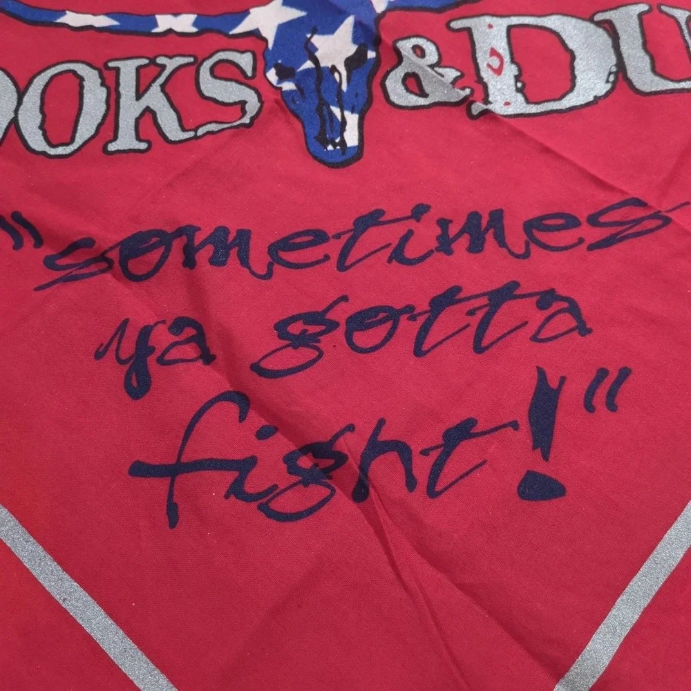 Brooks & Dunn Vintage Concert Bandana Handkerchief Scarf Red Freedom America 250